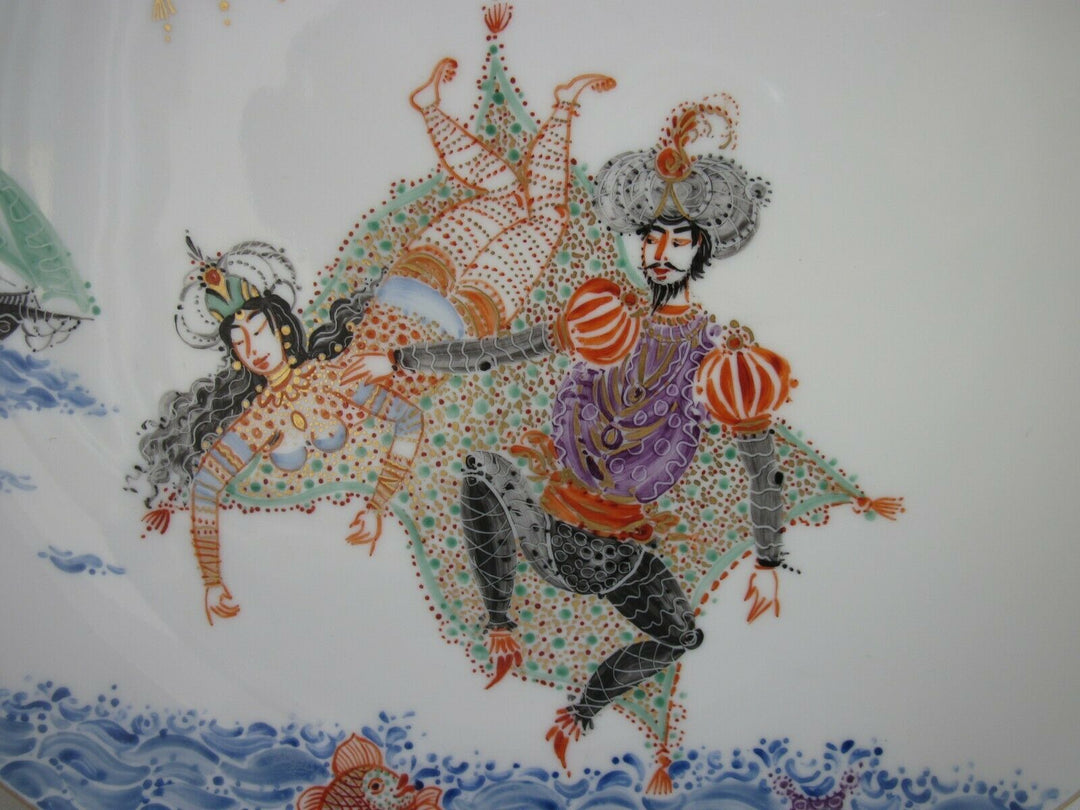Schöner großer Meissen Wand-Teller in Dekor 1001 Nacht
