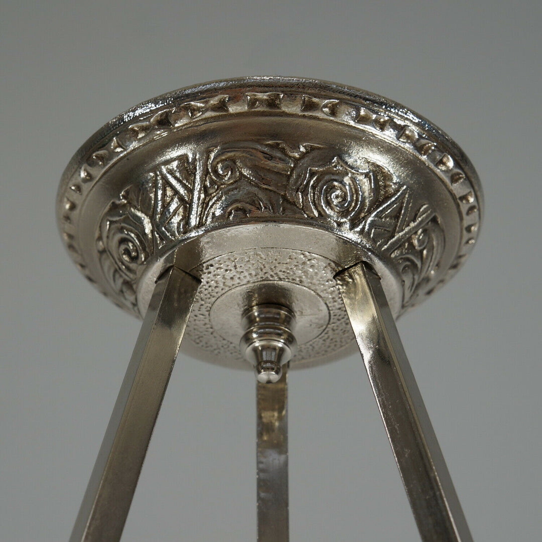 HUBENS & DEGUE : FRENCH ART DECO PENDANT CHANDELIER ....... 1930 lamp muller era