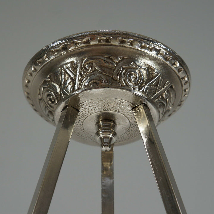 HUBENS & DEGUE : FRENCH ART DECO PENDANT CHANDELIER ....... 1930 lamp muller era