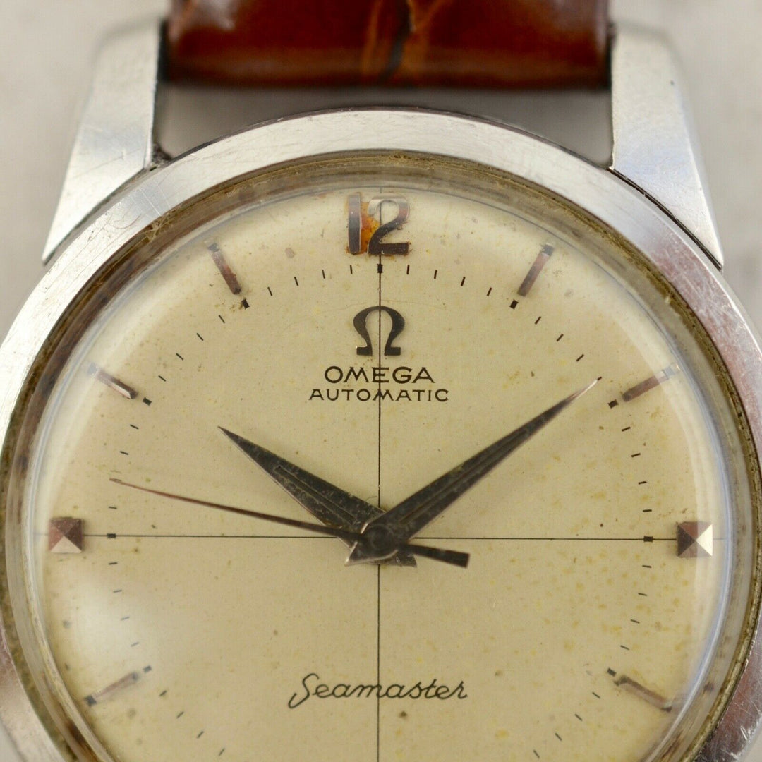 C.1956 ヴィンテージ オメガ シーマスター 自動式 腕時計 型番 2846/2848-18 Cal.500 スチール製