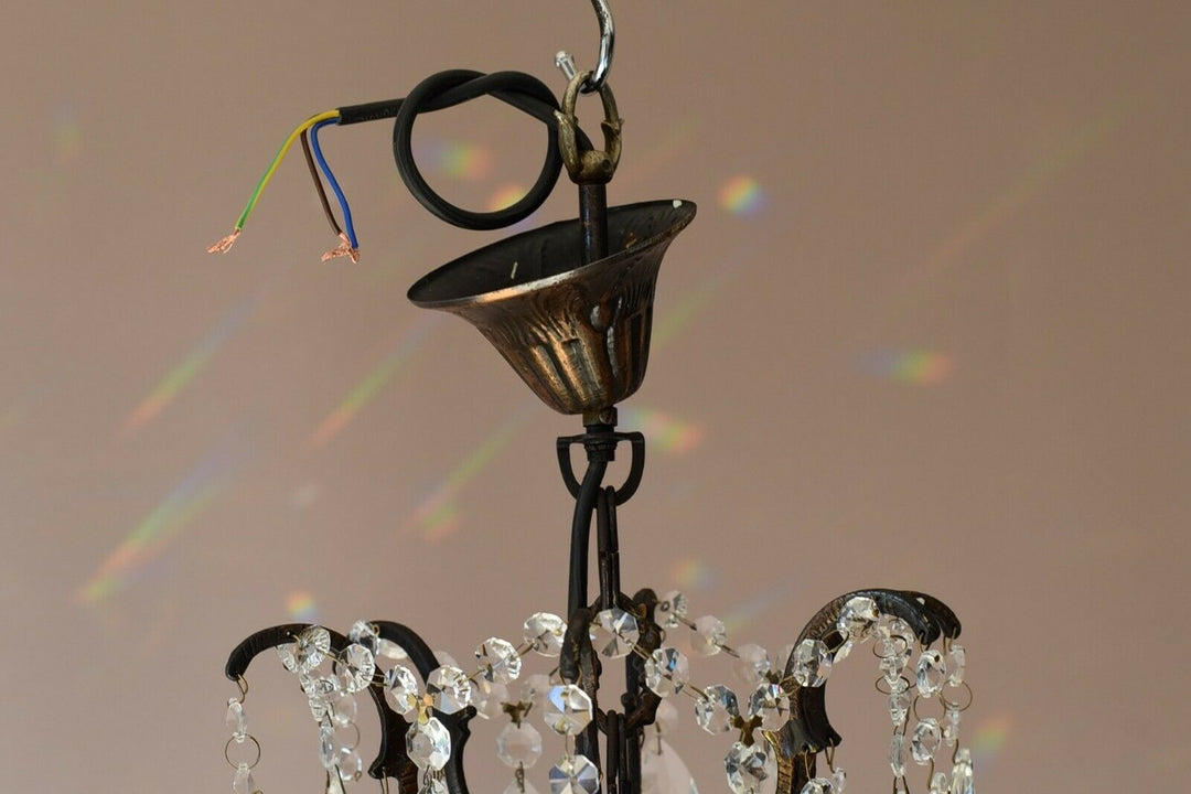 Opulent French Style Vintage Crystal Chandelier Antique Lighting Home Light Lamp