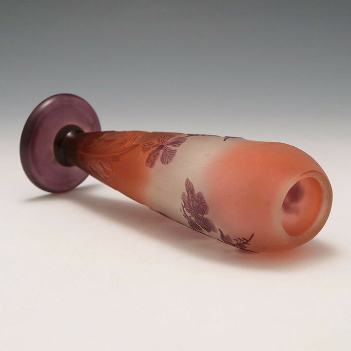 Galle Three Colour Cameo Vase c1925