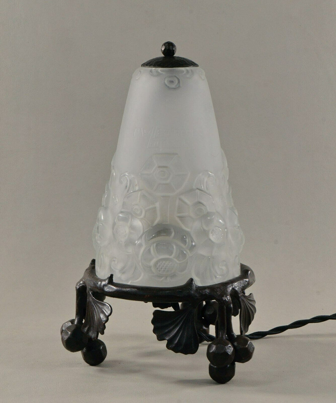 ミューラー兄弟　作：1930年フランスアールデコ調テーブルランプ