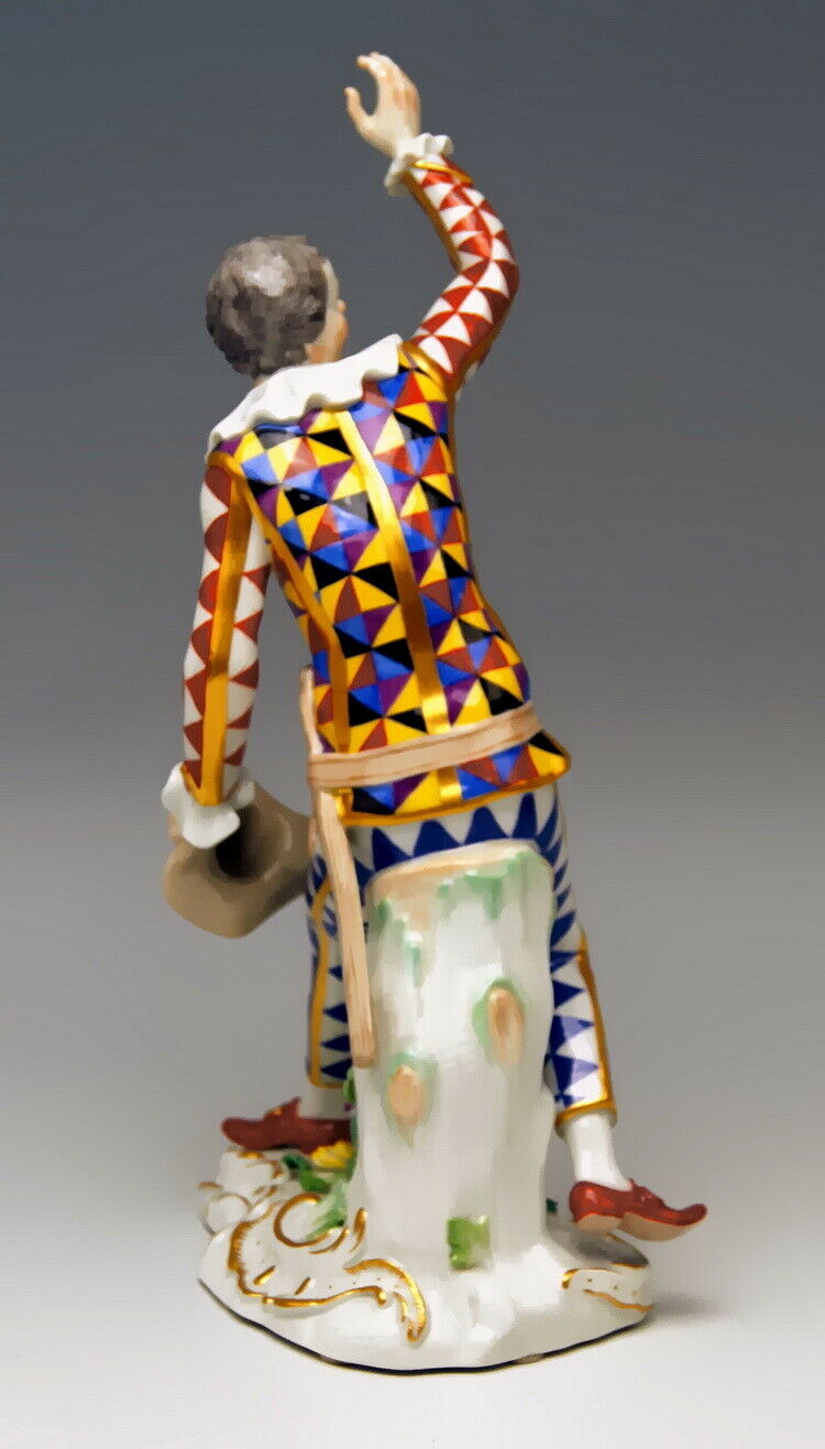 邁森 MEISSEN マイセン FIGUR HARLEKIN MIT HUT HARLEQUIN WITH HAT KÄNDLER MNR: 64549