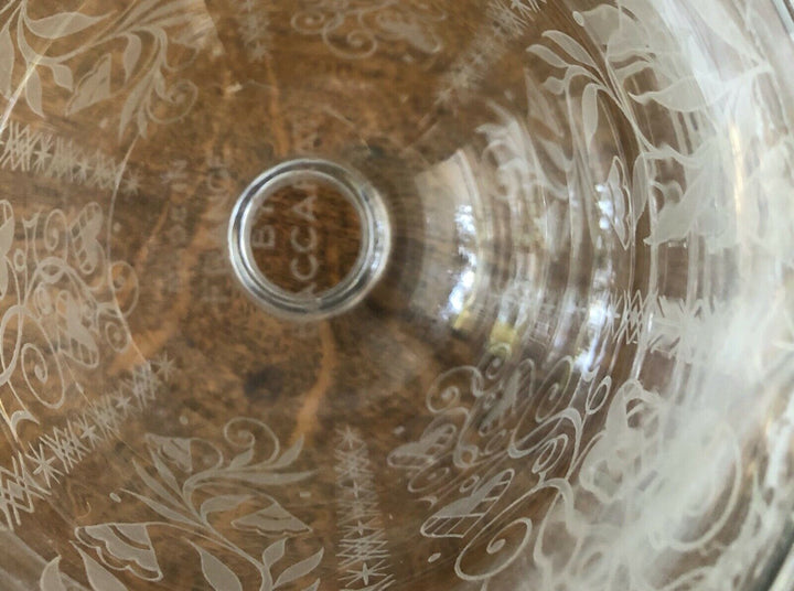 Baccarat Etched Crystal Cordial Decanter France