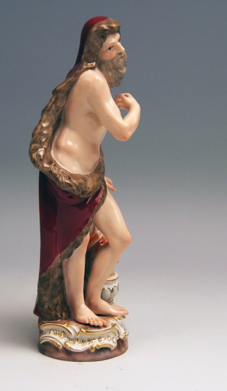 マイセン人形(MEISSEN)　冬の寓意　ケンドラー作