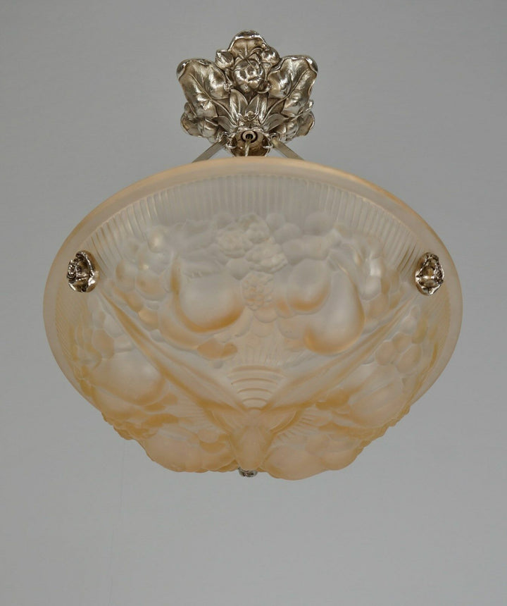 ミューラー兄弟　作：1930フランスアールデコ調シャンデリアランプ