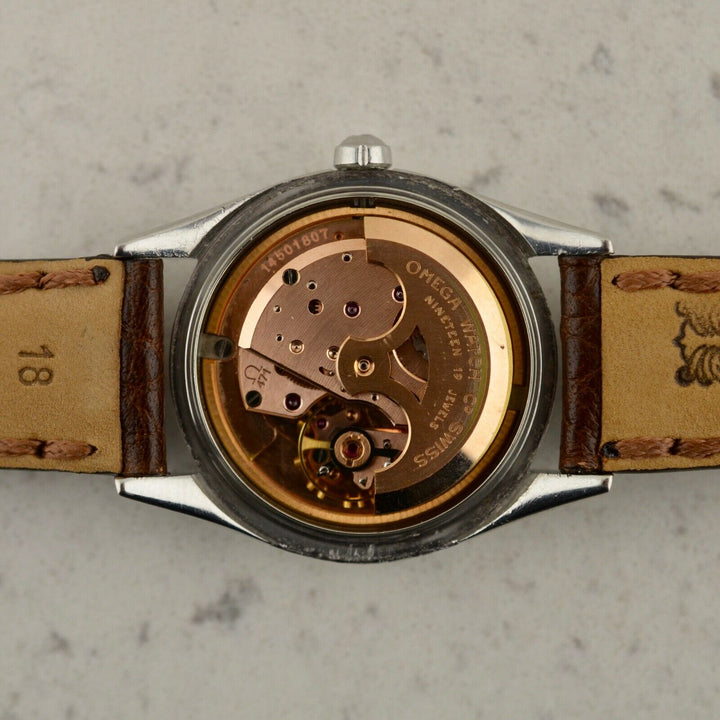 C1954 ヴィンテージ オメガ シーマスター デラックス 自動式 トロピカル 腕時計 型番2802 スチール製