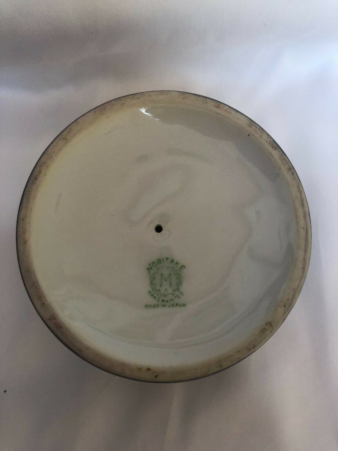 オールドノリタケ　デコレディ　女性の置物（小物入れ）