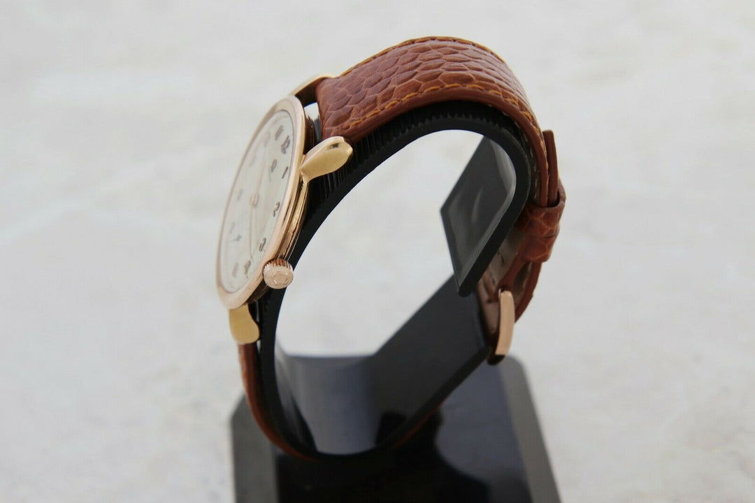 Vintage OMEGA Mechanical Cal. 28 Rare 18k Rose Gold case 36mm for Men’s