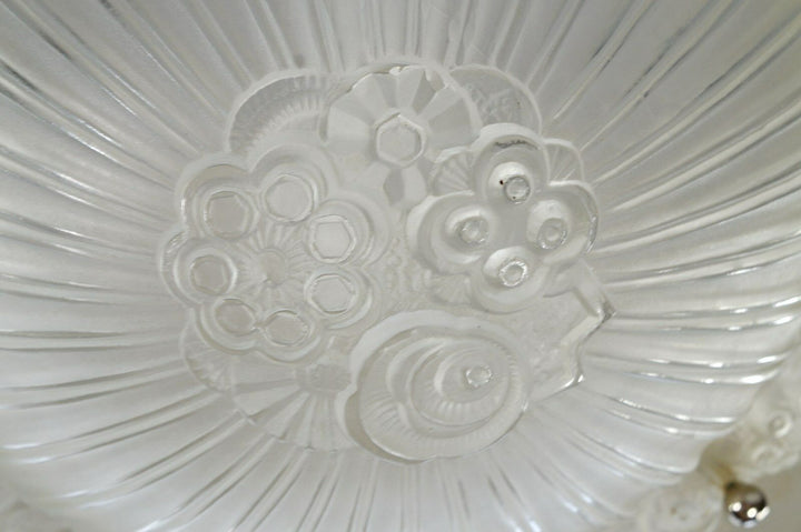 LELEU : FRENCH 1925 ART DECO CHANDELIER ......... 1930 pendant lamp lampe JEHEL