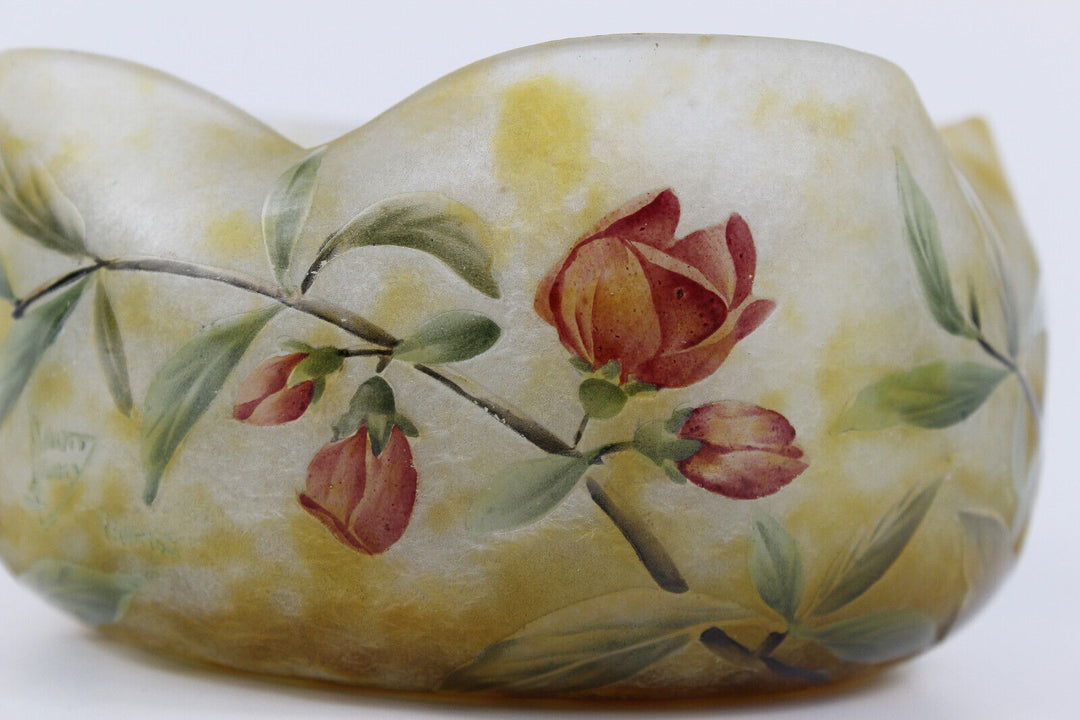 Daum Nancy Schale Original Jugendstil Glas Art Nouveau