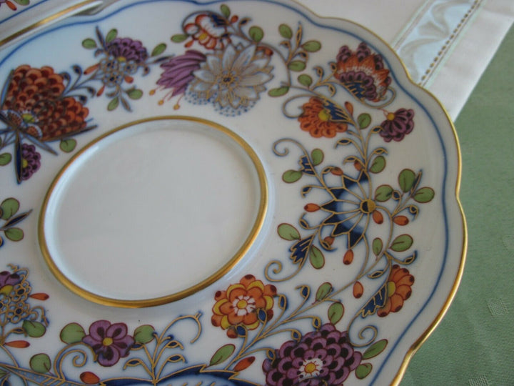 Schöne Meissen Terrine in Dekor Royal Buntes Zwiebelmuster mit Rot und Gold