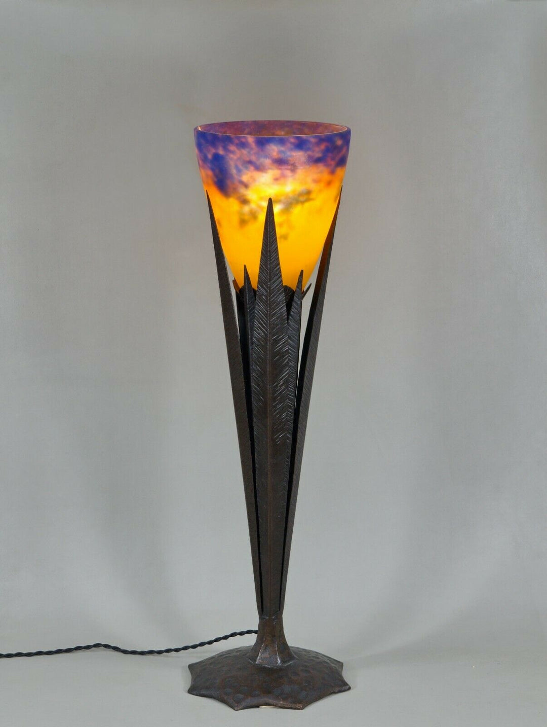 ROBJ & MULLER FRERES : RARE FRENCH 1925 ART DECO LAMP ............. France 1930