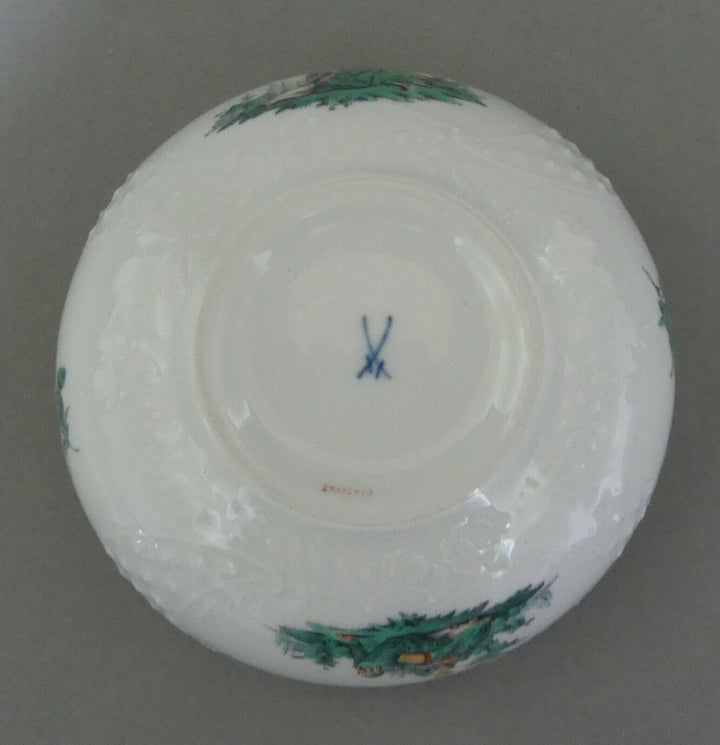 ⚔ Meissen Dose galante Szenen kupfergün Watteau 1.Wahl ø 12,5 cm - NP 7.490,-€