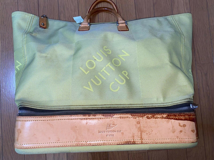 LOUIS VUITTON American cube Damier Geant handbag canvas leather Vuitton Cup 2WAY