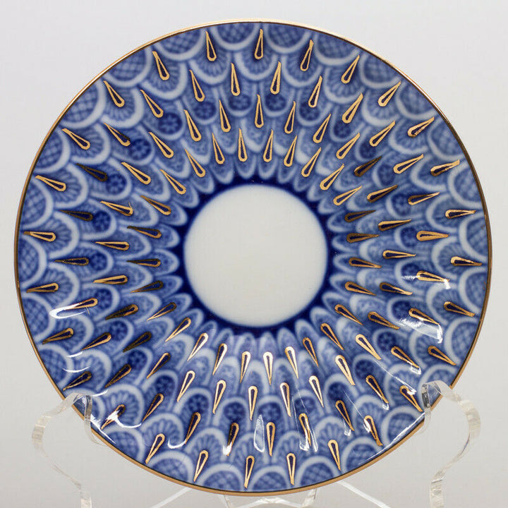 Forget-Me-Not Teacup w/ Saucer by Imperial Porcelain Russian Lomonosov LFZ IFZ