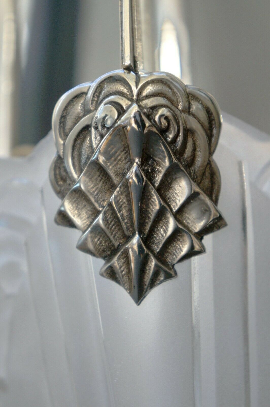 MAYNADIER & SCHNEIDER : FRENCH 1930 ART DECO CHANDELIER lamp pendant muller era