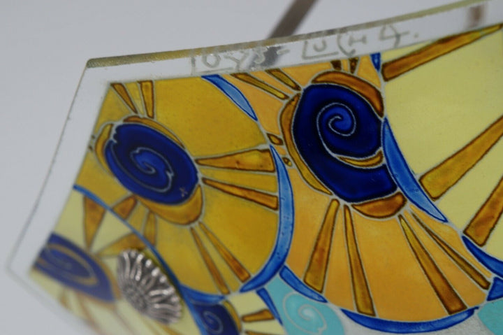 LOYS LUCHA : FRENCH 1930 ART DECO CHANDELIER ..... pendant lamp daum era France
