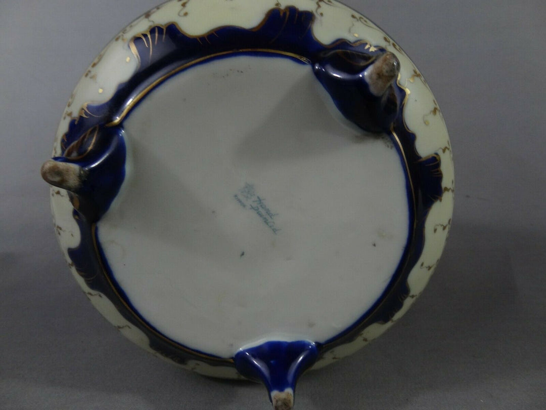 オールドノリタケ　花々が描かれたブルームの花瓶