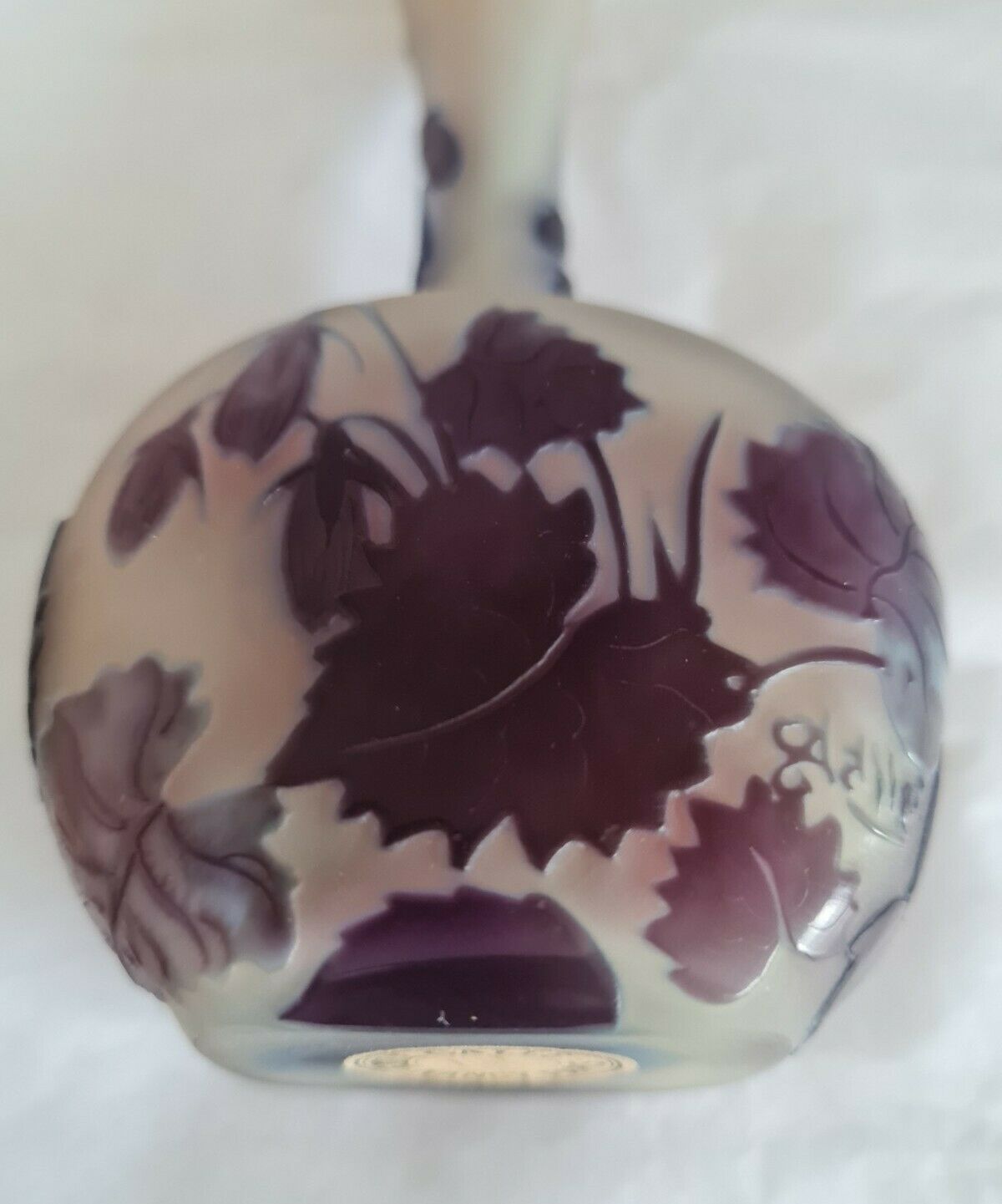 エミールガレ カメオガラス花瓶 1918年～1924年作 アール・ヌーヴォー