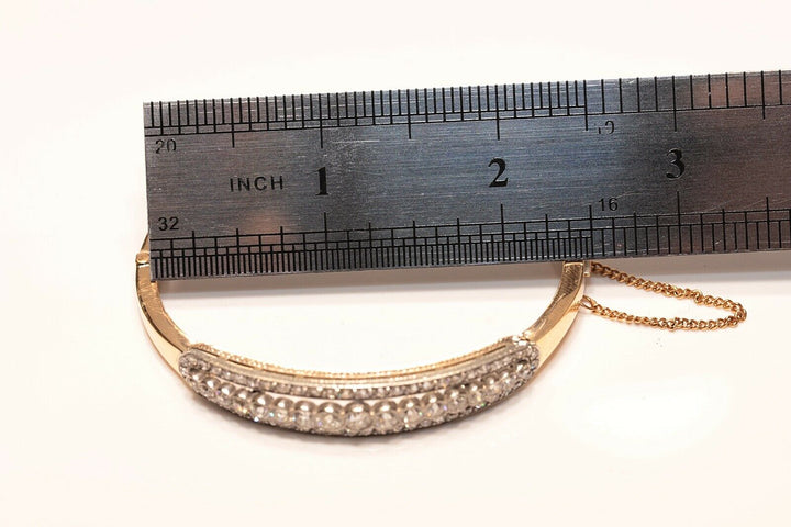 アンティーク ヴィクトリアン 18K ナチュラルダイヤモンドのブレスレット