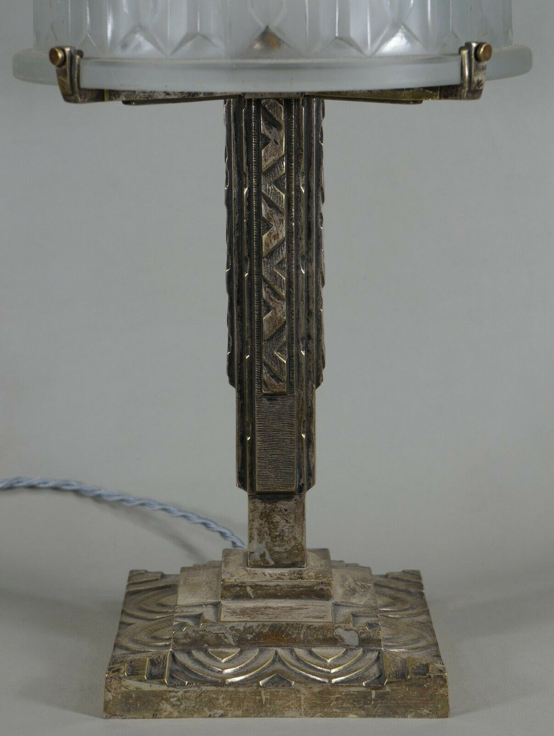 PIERRE MAYNADIER : large French 1930 art deco lamp ..... daum muller era France