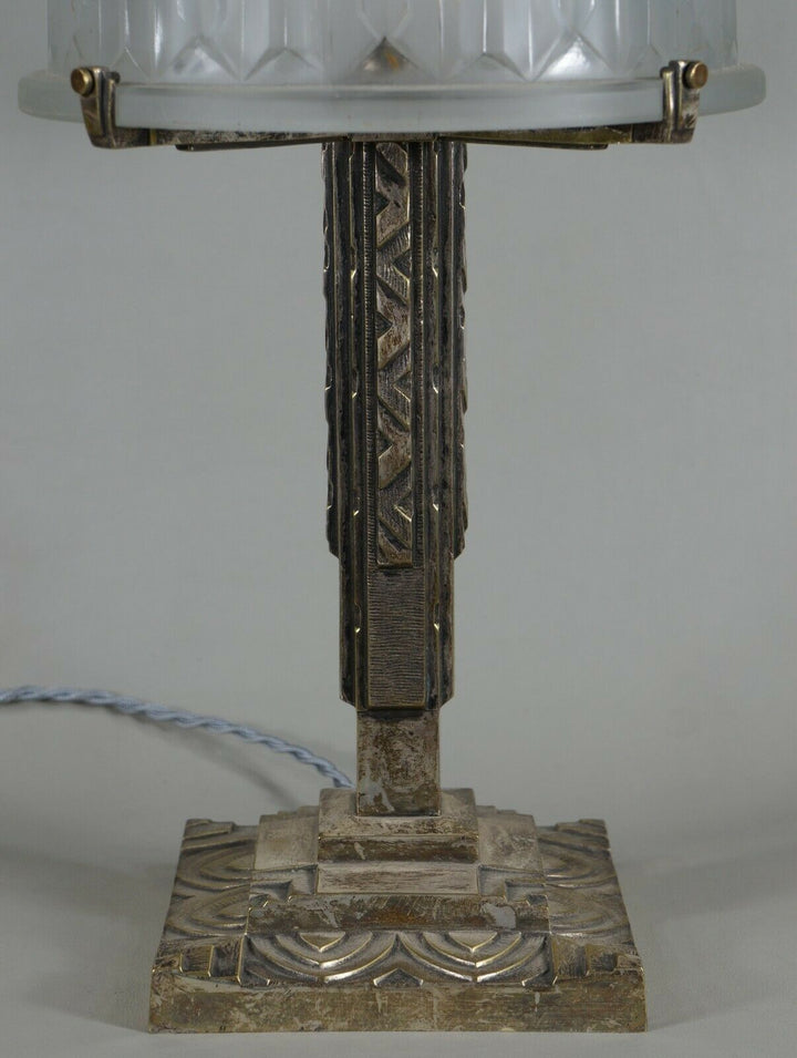 PIERRE MAYNADIER : large French 1930 art deco lamp ..... daum muller era France