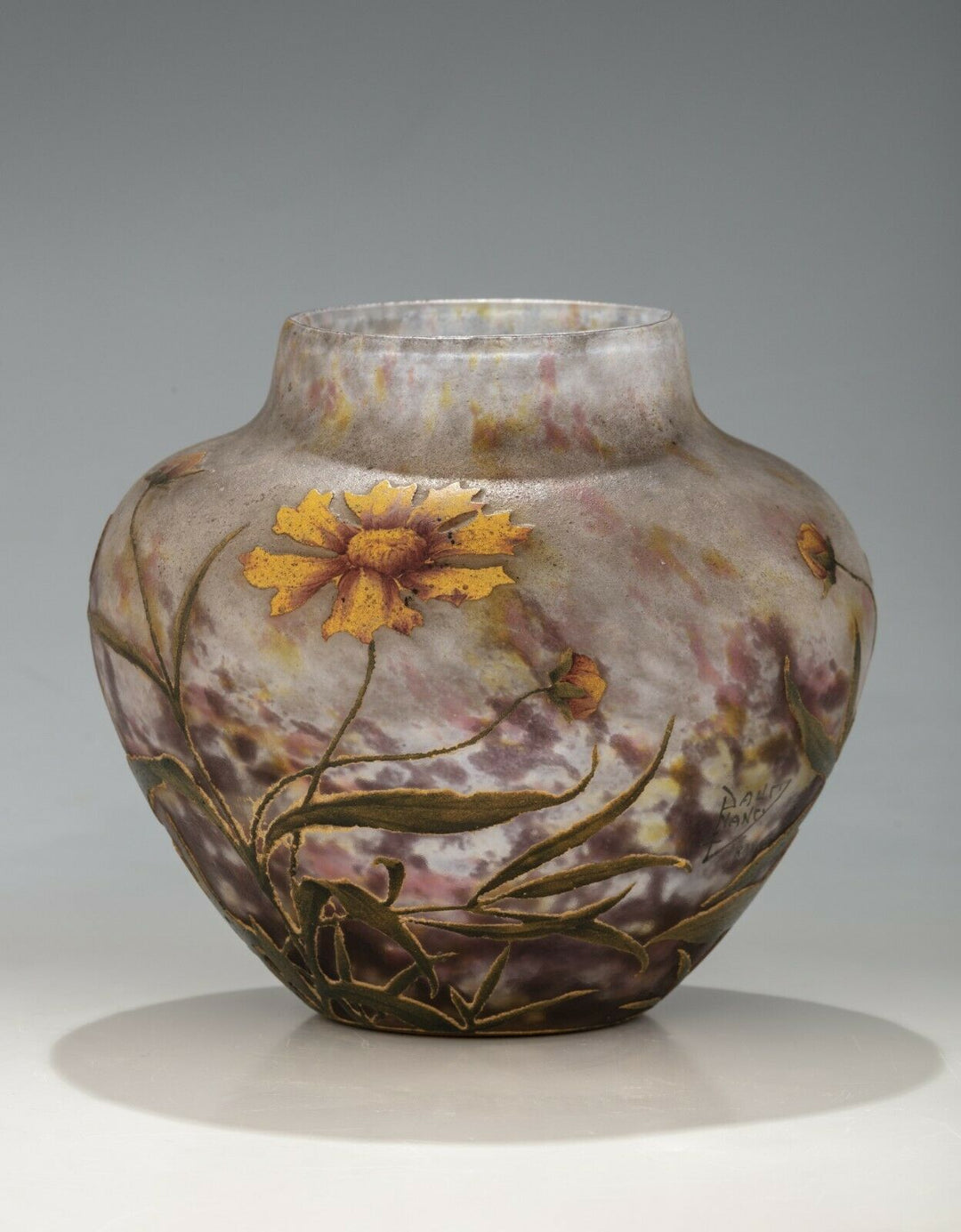 Antique French Seccesion Vase - Daum&Nancy - Floral decoration
