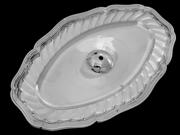 Antique French Sterling Silver Gravy/Sauce Boat with Tray