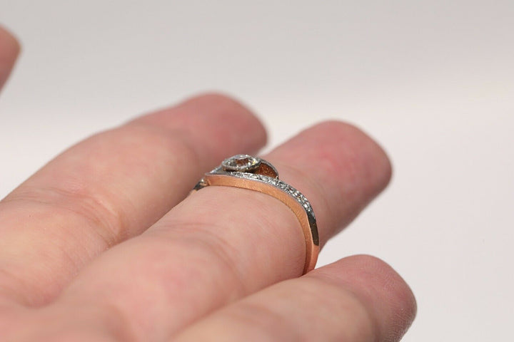 アンティーク ヴィクトリアン 18K ナチュラルダイヤモンドのリング