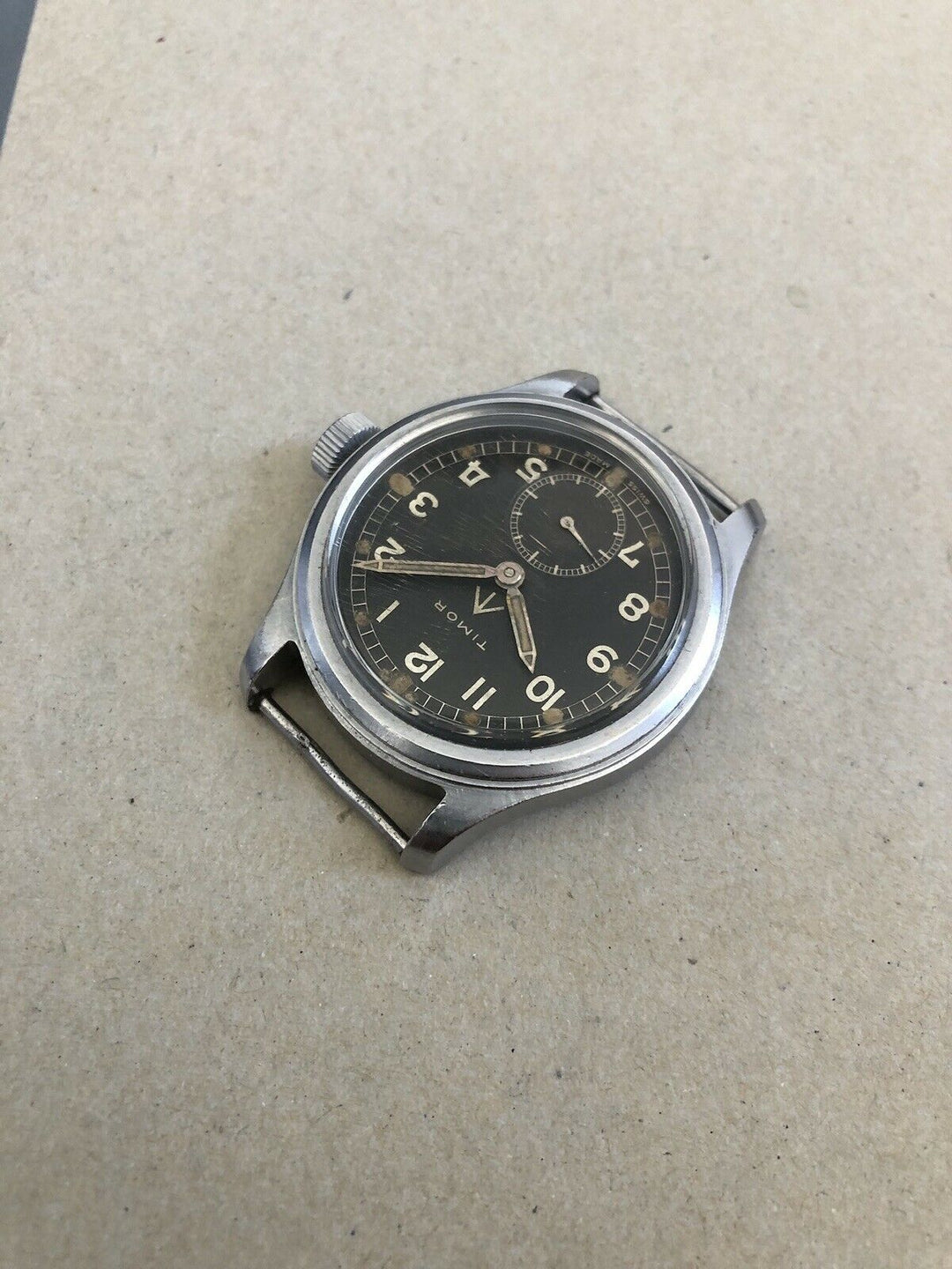 Vintage Timor British Military Watch WWW Dirty Dozen - UNRESTORED condition