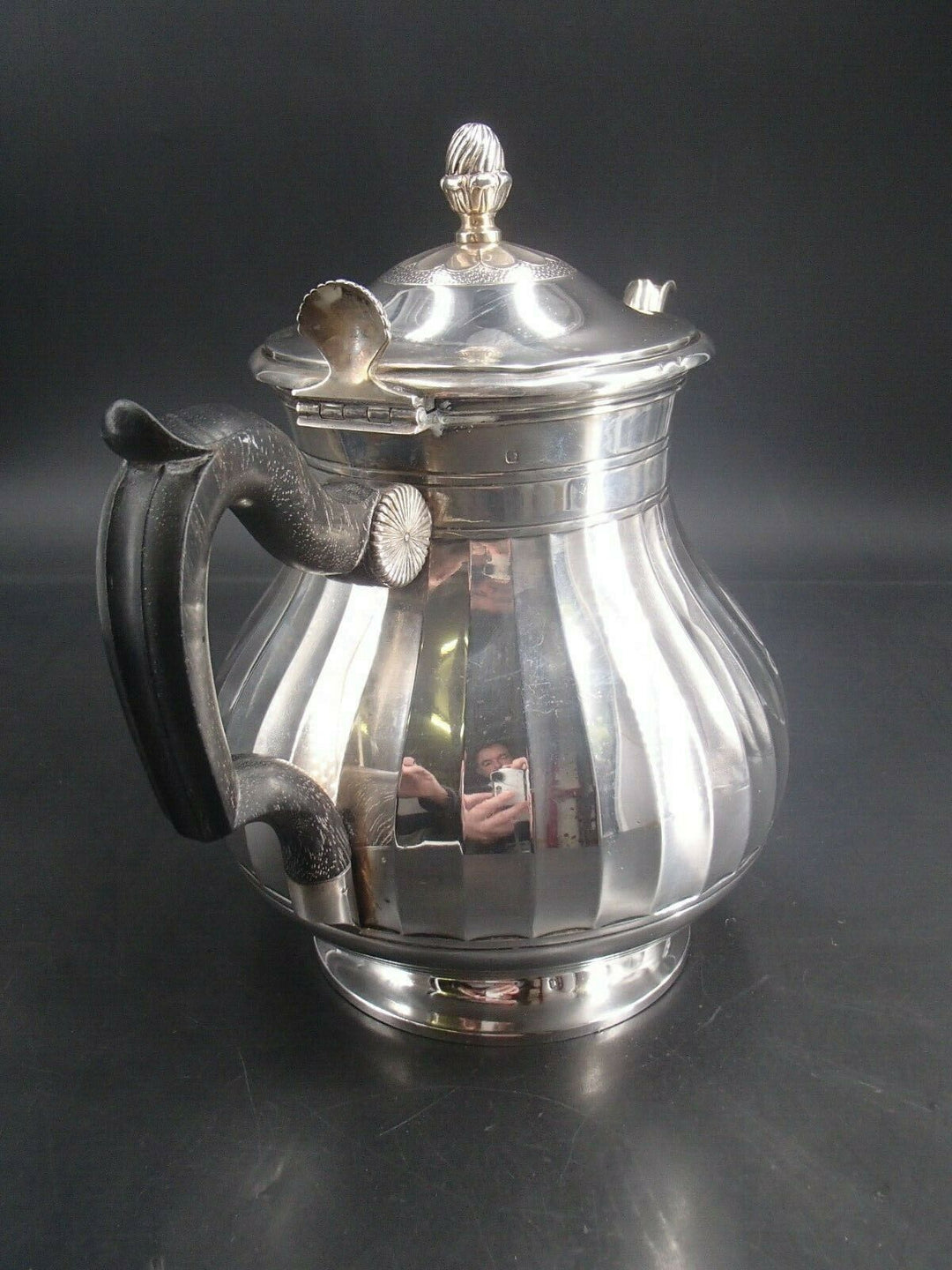 Cardeilhac belle teapot solid silver king post minerve 1 er title