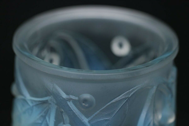 Rene Lalique Opalescent Glass 'Laurier' Vase