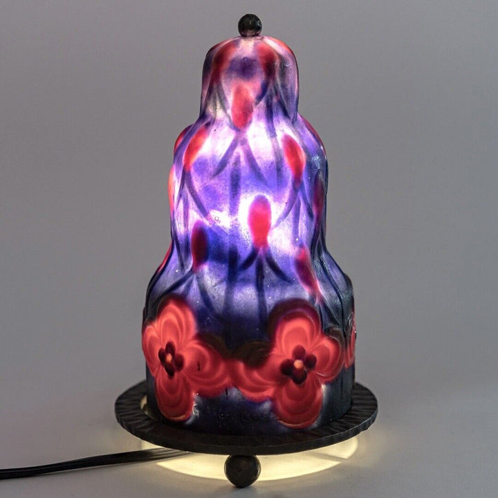 ガブリエル・アルジールソー　ナイトランプ　花とつぼみ　ガラス製