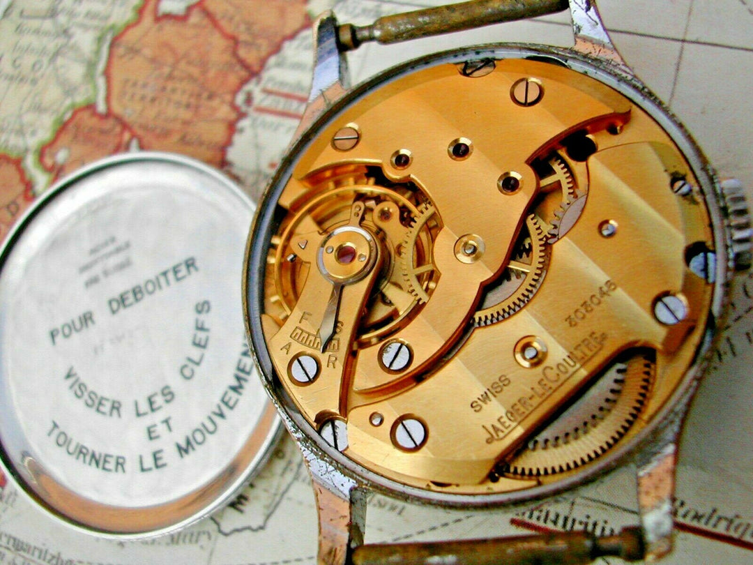 1943年代 ジャガー・ルクルト　メンズ　オリジナルブラックダイアル　オーバーホール済みCAL.469/A