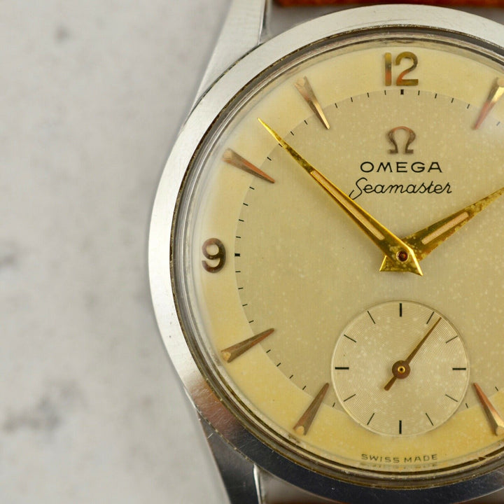 C.1956 ヴィンテージ オメガ シーマスター 「ランチェロ」 直径36mm 腕時計 型番 CK 2937-4 スチール製 梱包箱付き