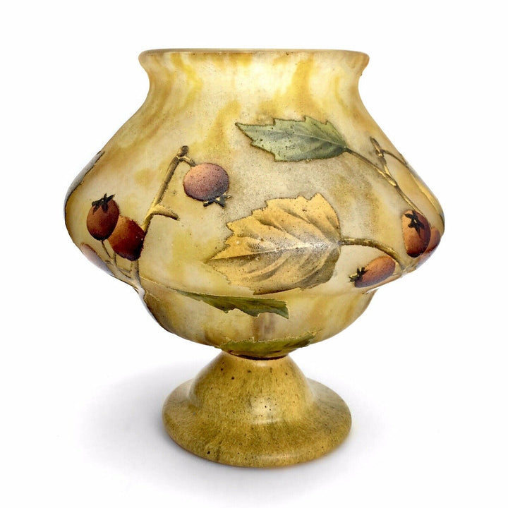 DAUM NANCY VASE POMME D‘API UM 1910