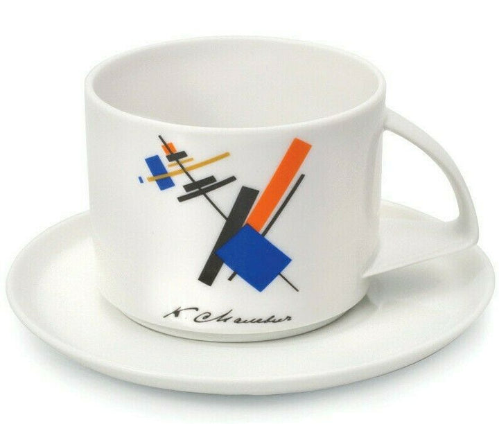 Malevich Suprematism Teacup & Saucer by Imperial Porcelain Factory,Lomono