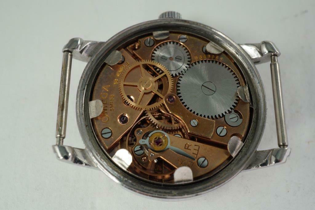 OMEGA CK2254 RCAF WORLD WAR II CAL. 30 SCT2.PC STEEL STEPPED CASE DATES 1939