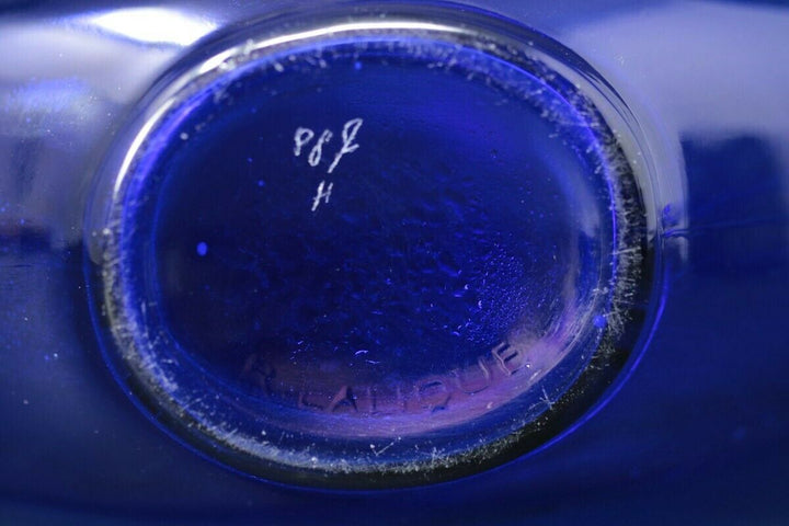 Rene Lalique Glass 'Dans La Nuit' Blue Perfume Bottle
