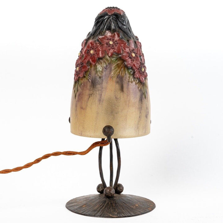 アルジー・ルソー『Argy Rousseau』 花が描かれたナイトランプ