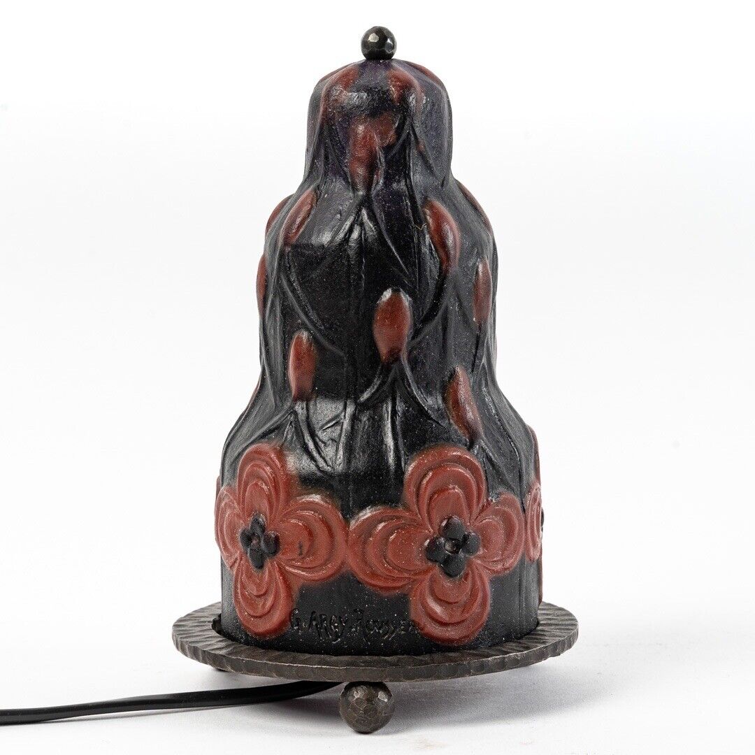 ガブリエル・アルジールソー　ナイトランプ　花とつぼみ　ガラス製