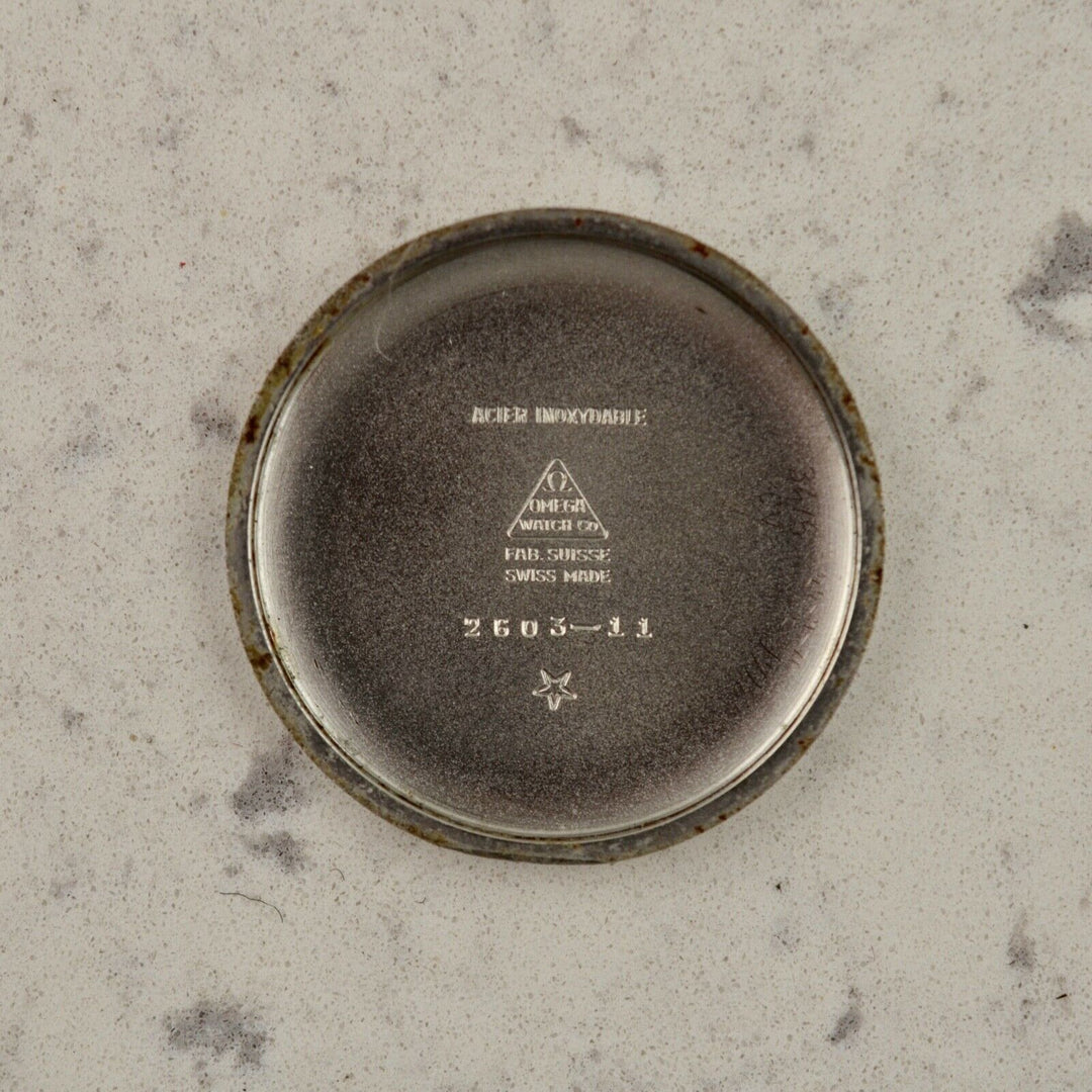 C.1952　ヴィンテージオメガ　機械式(手巻き）　ジャンボカラトラバ　腕時計　CAL.Ω266　型番2603-11　スチール製