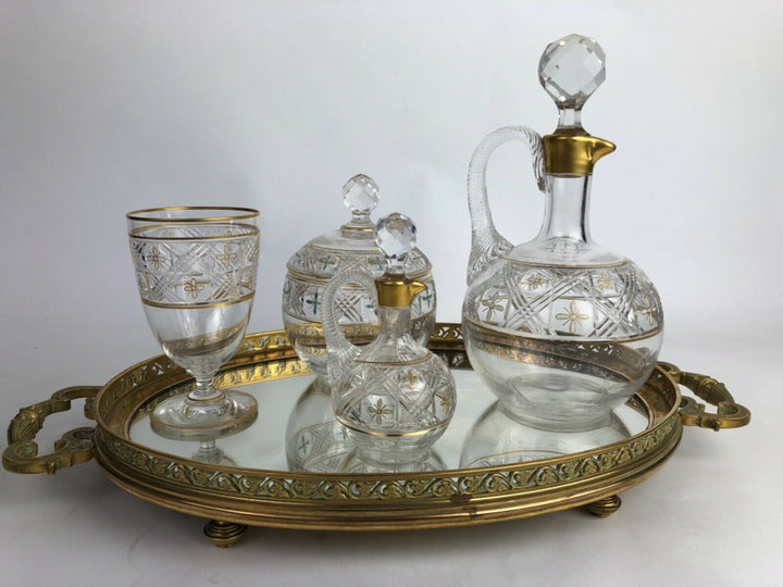 SERVICE A ABSINTHE EN CRISTAL DE BACCARAT