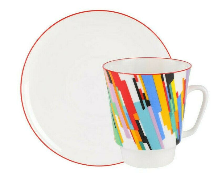 インペリアルポーセリン  ティーカップ ＆ ソーサー  モーション  "MOTION" #2  ロモノーソフ  ボーンチャイナ  カップ