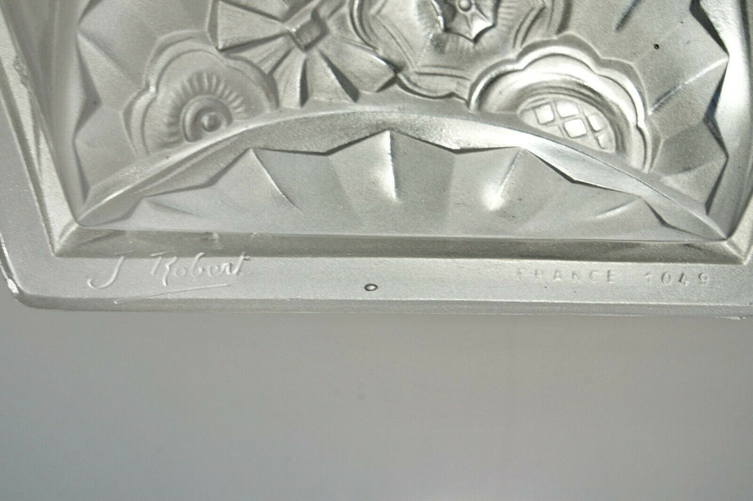 J.GAUTHIER EJG : PAIR OF 1930 FRENCH ART DECO WALL SCONCES ......... lights lamp