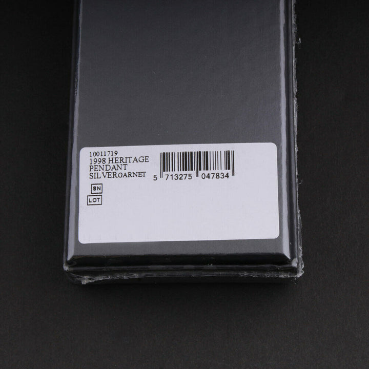 GEORG JENSEN Sterling Pendant Of The Year 1998 / 2018 Silver w. Garnet. RARE!