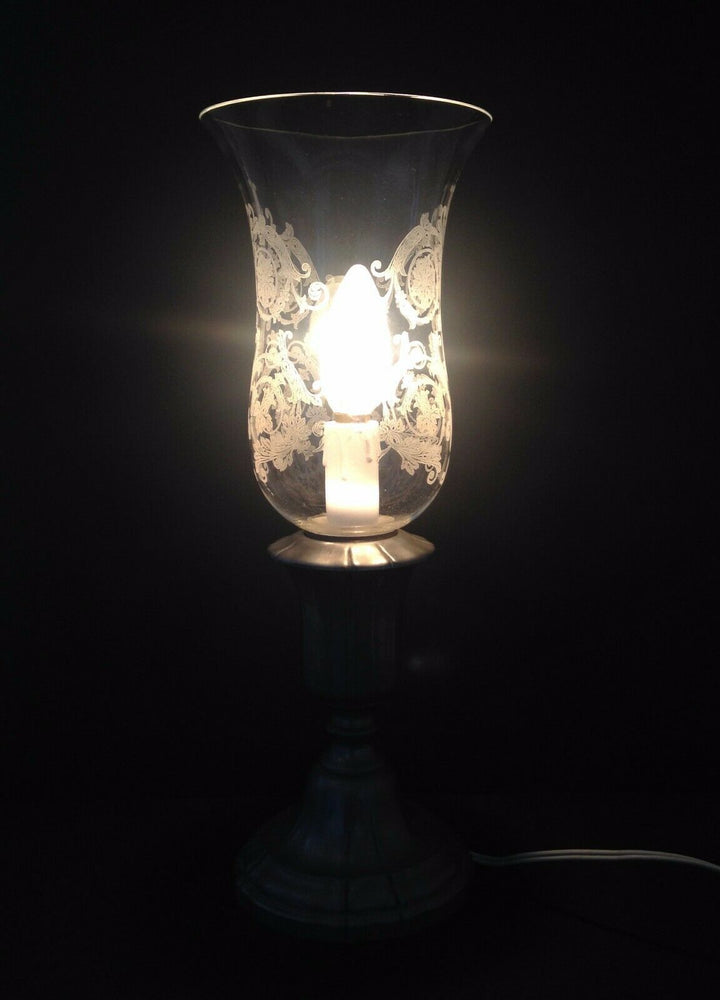Photophore, Lampe de table en Cristal de Baccarat estampillé