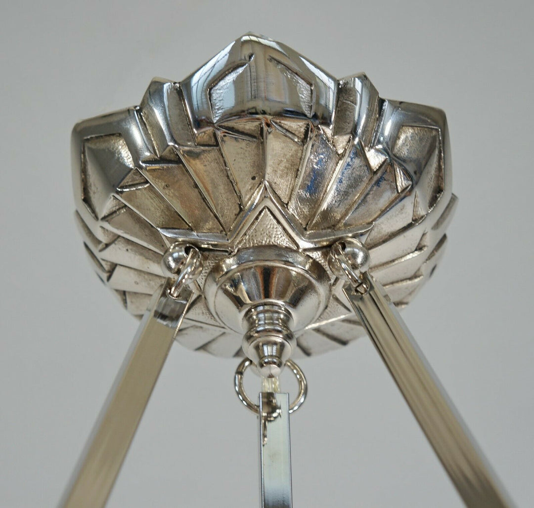 ドーム兄弟　アールデコ調　シャンデリア　1925年製